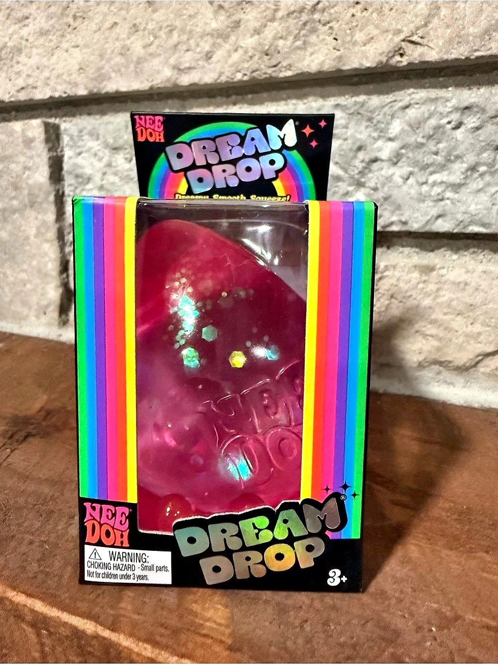 NeeDoh Dream Drop Fidget Toy Pink NWT